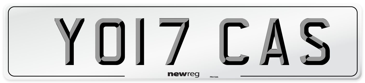 YO17 CAS Number Plate from New Reg